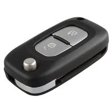 2 кнопки Складной флип дистанционного Брелок чехол для Renault Clio Megane Kangoo