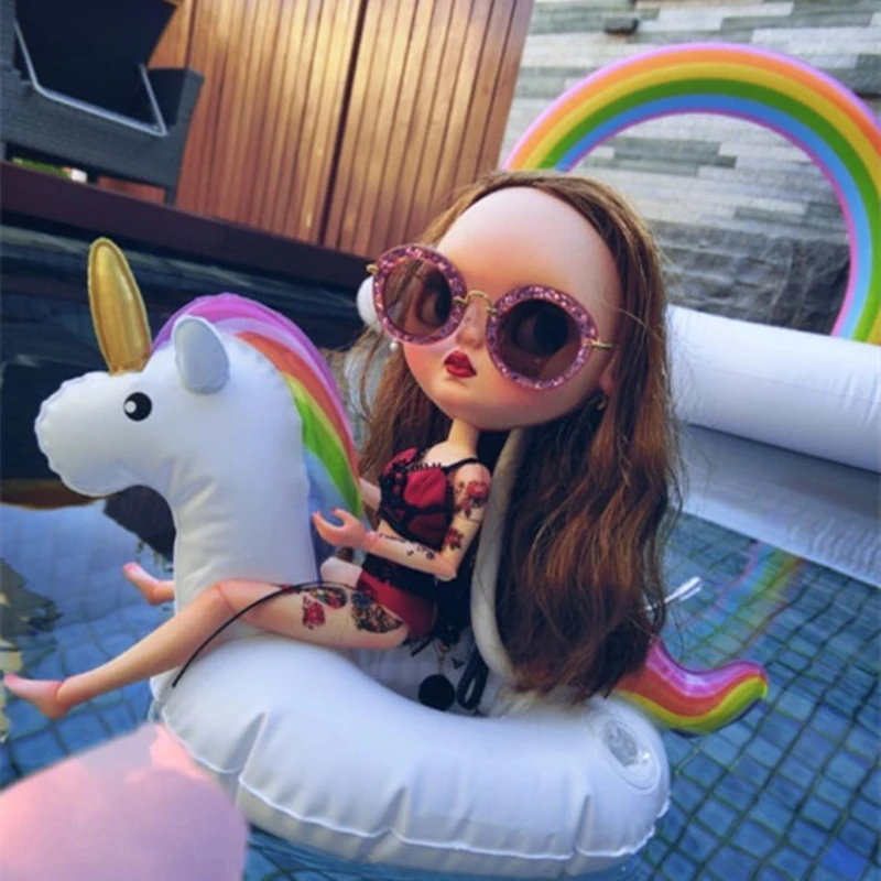 ブライス人形かわいい水泳フロートため 1 6 ブライス氷 Bjd Dolls Aliexpress