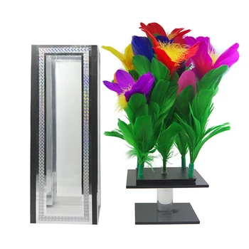 

2020 New Crystal Botania Clarity Box To Flower Magic Tricks Magician Stage Props