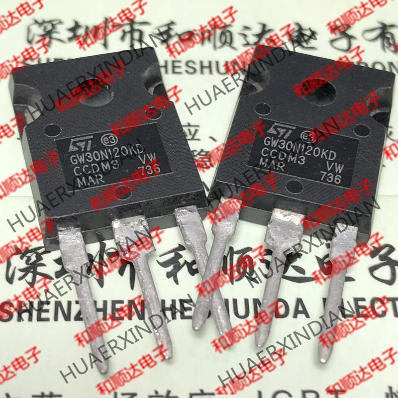 5 шт., новые оригинальные кнопки GW30N120KD STGW30N120KD-247 1200V 30A