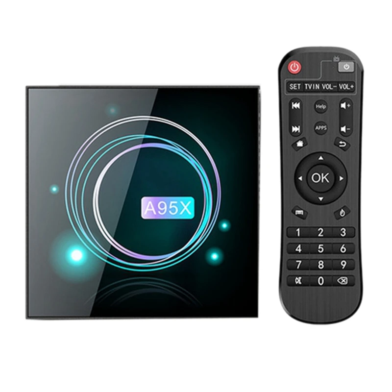 AMS A95X F3 Тонкий Смарт ТВ бокс Android9.0 Amlogic S905X3 8K 24Fps HDR двойной WIFI BT4.1 Plex