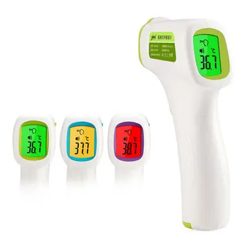 

Infrared Forehead Baby Alarm Thermometer Digital Blacklight Fever LCD Non-contacts Body Temperature Meter Random Color