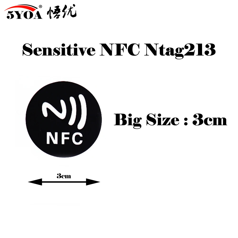 6 шт./лот NFC этикетки наклейки NTAG213 антиметаллические rfid универсальная этикетка