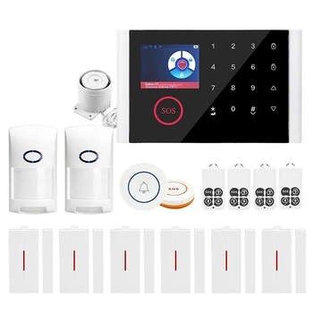 

GSM WiFi Home Security Alarm System, GPRS Wireless Anti-Theft Alarm Wi-Fi SMS Call Alert