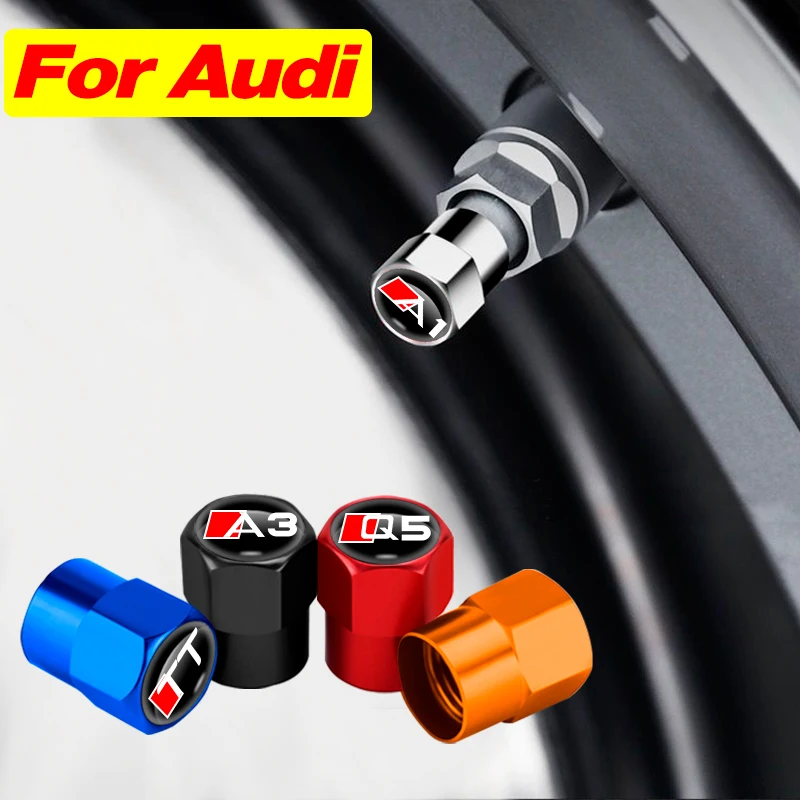 4 шт. колпачки для клапанов автомобильных шин Audi Sline TT Q3 Q5 Q7 A1 A3 A4 A5 A6 A7 A8 | Автомобили