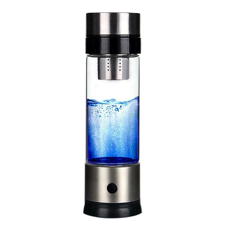

Hydrogen-Rich Water Ionizer Maker Cup Generator Glass Bottle Mug USB Charging 400ml-420ml LAD-sale