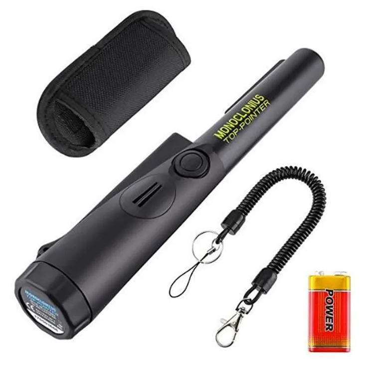 

Black pin pointer industrial metal detector handheld gold metal detector