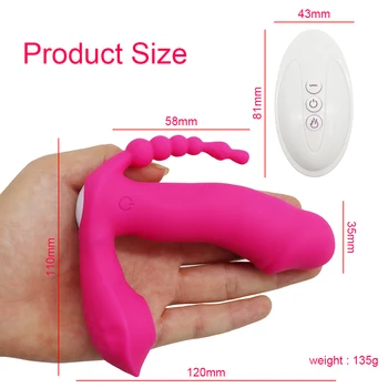 Wireless Remote G Spot Clitoris Stimulator Wearable Dildo Vibrator for Women Female Masturbator Vaginal Anal Sex Toys Adults 18 3