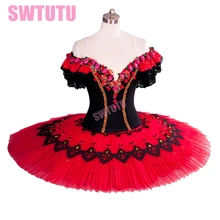 Red Don Quijote балетная пачка Женская Цветочная фея красная классическая балетная пачка для выступлений или конкурентов BT8957