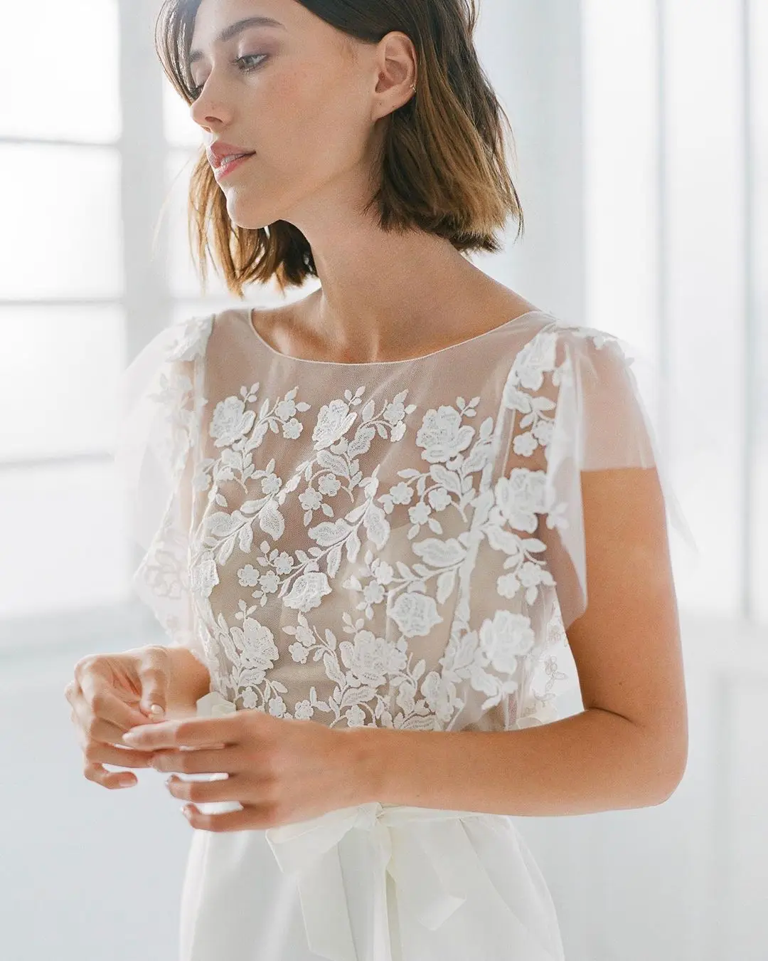 Customized Beach Short Wedding Dress Simple Mini Bridal Dresses Sexy Backless Elegant Boho Bride Gown Lace Appliques Vestidos 15 Hfdf421768057455d97d2d192325a007aF