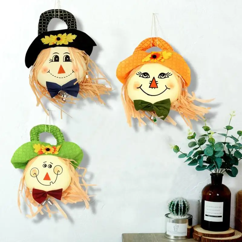 

Halloween Hanging Scarecrow Door Tag Party Paper Ornament Cartoon Decoration