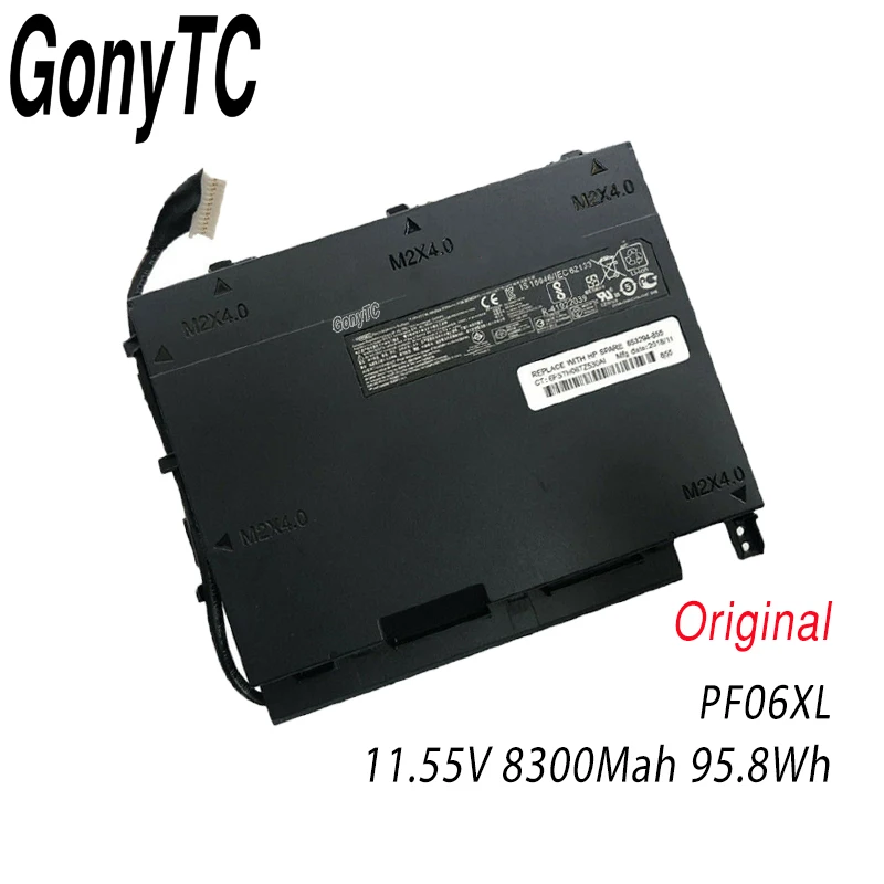GONYTC PF06XL PF06XL Аккумулятор для ноутбука HP двумя способами; женские 17-w110ng HSTNN-DB7M 852801-2C1 853294-850 95.8Wh 8300 мА/ч, 11,55 V - Цвет: Black