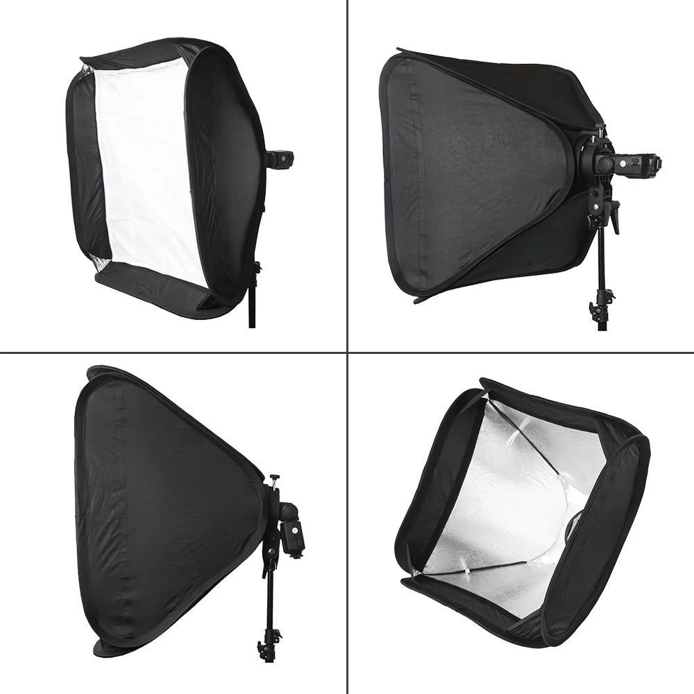 Софтбокс GODOX 80x80 см с кронштейном типа S стабильный Bowens держатель для вспышки
