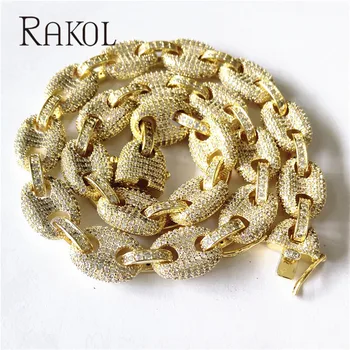 

12MM Gold Color Men's Cuban Link Chain Bracelet Luxury Hip Hop Jewelry Copper Material Iced Cubic Zircon Chain Bracelet 8"