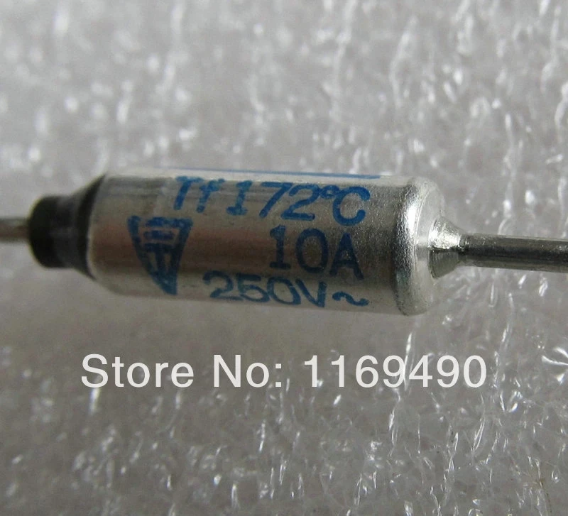 Thermal Fuse Cutoff – SF139E 142°C 10A 250V (Pack Of 2) With 4 Butt Connectors