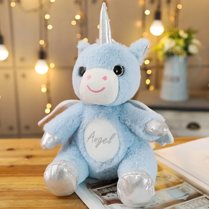 Новое поступление 25 см peluche licorne мягкая игрушка единорог плюшевые игрушки животные peluches Единорог для детей - Цвет: As picture