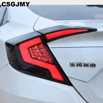 

2Pcs for Honda Civic Tail Light 2017 2018 2019 Civic LED Tail Light Rear Lamp DRL LED Dynamic Signal Brake Reverse Accessories