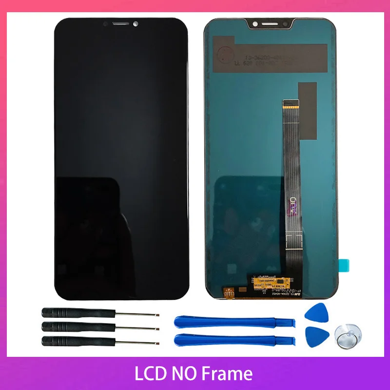 Black No Frame 6," для Asus Zenfone 5z ZS620KL ЖК-дисплей Дисплей 10-сенсорный экран с рамкой Digitizer Замена для Zenfone 5Z ZS620KL X00Q ЖК-дисплей - Цвет: Black No Frame