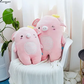 

Large size INS toy cute crown cute pig doll fat pig pig plush toy pillow pig year mascot children like