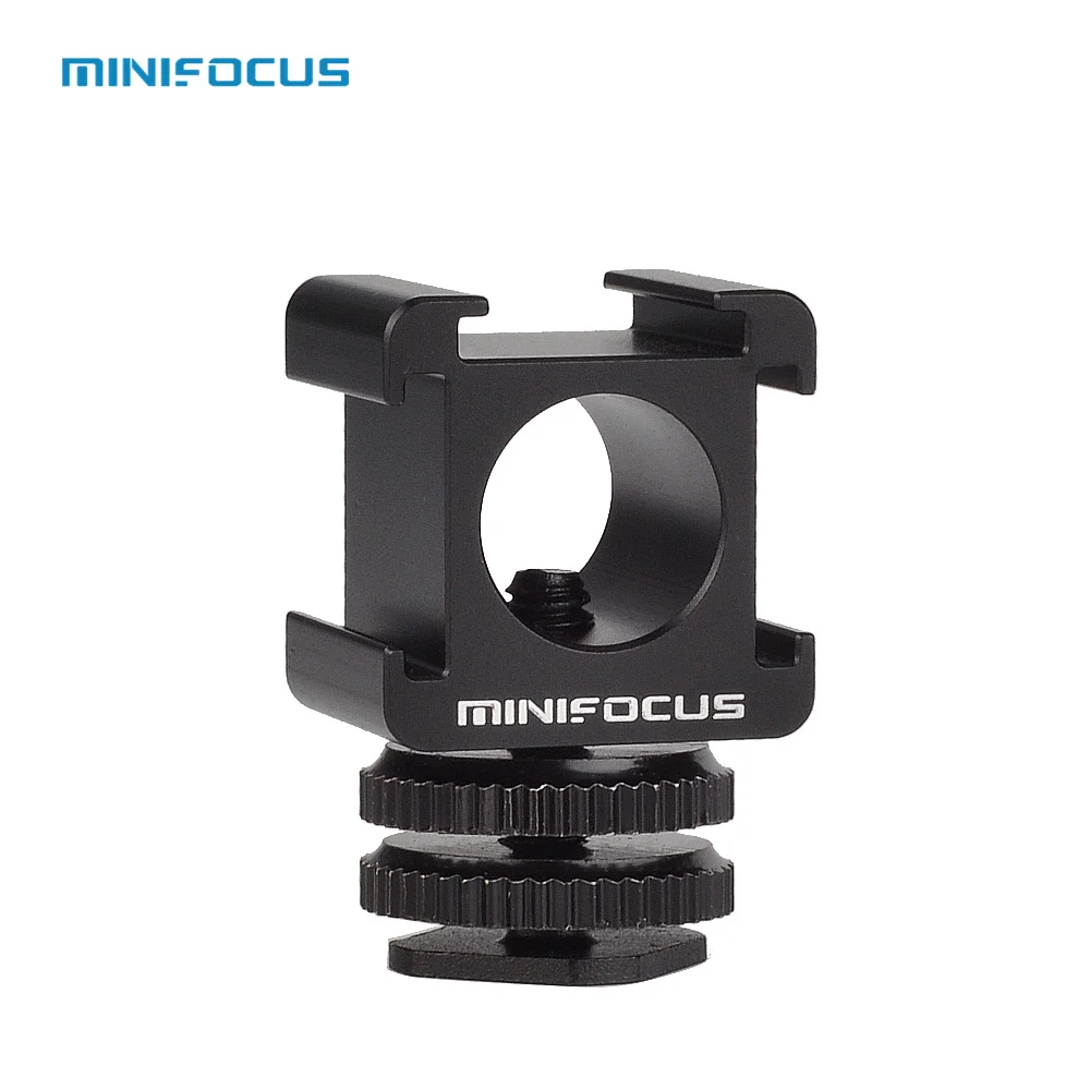 

Aluminium 3 Cold Shoe Camera Mount Adapter Video Accessory Triple Shoe Bracket Lights, LED Monitors, Microphones, Audio Recorder