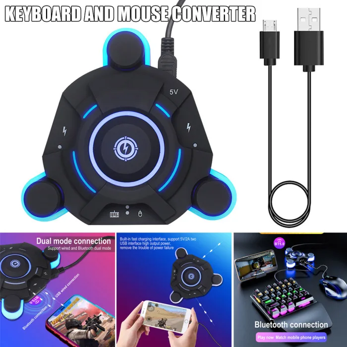 Bluetooth игровая клавиатура мышь конвертер игровой адаптер для IOS Android системы FKU66