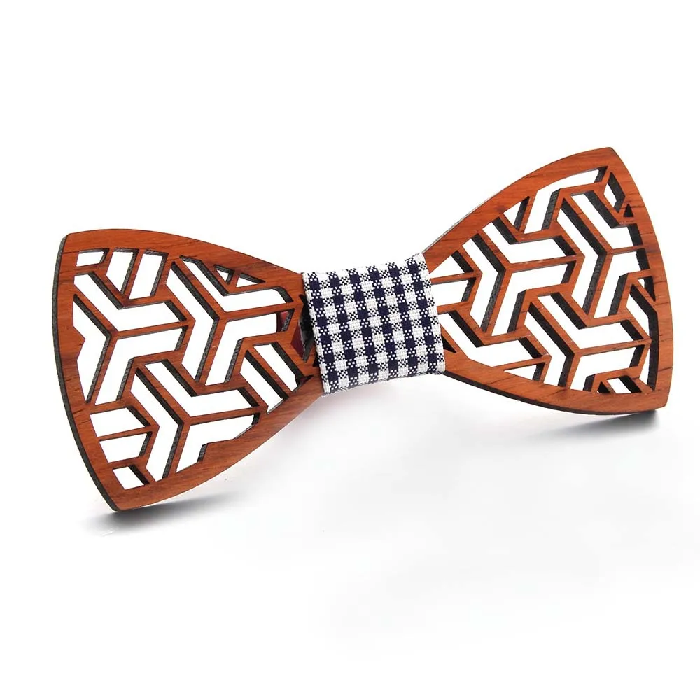Wood Bowtie Мужские выдалбливают, резные, деловые, вечерние, подарок, деревянный галстук-платок, винтажный галстук-бабочка, новая свадебная бабочка, настоящая древесина, галстук на шею - Цвет: Wood Bowtie