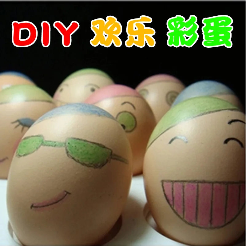 DIY окрашенный ручной работы цветной рисунок самоокрашенные пасхальные расписные яйца из цельного дерева модель яйцо дерево яйцо дети