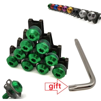

Aluminium Motorcycle 6mm Fairing Bolts Fastener Clips Screw Spring Nuts For Yamaha xjr 1300 400 fjr 1300 Tenere 700 TENERE