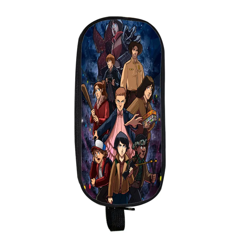High Quality Stranger Things 3 Pencil Case Kids Pencil Bag Fashion Kids Gifts Pencil Holder Student Boy Girl Cute Stationery Bag