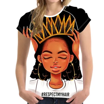 

t Shirt Women T-Shirt Black Girls 3D Print Harajuku Women Tshirt O-Neck Short Sleeve White Tops Female Clothing Plus Size S-XXL