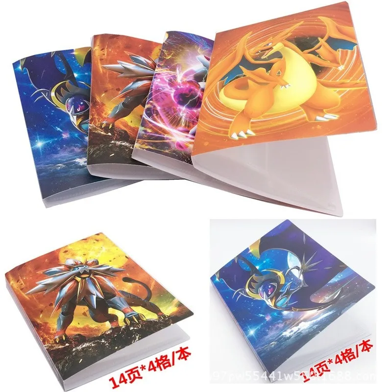 

112 pieces Pokemon Card Book Album Cosplay Accessories PVC Battle Card Mega Boys Girls Collection Books Pikachu Accessories