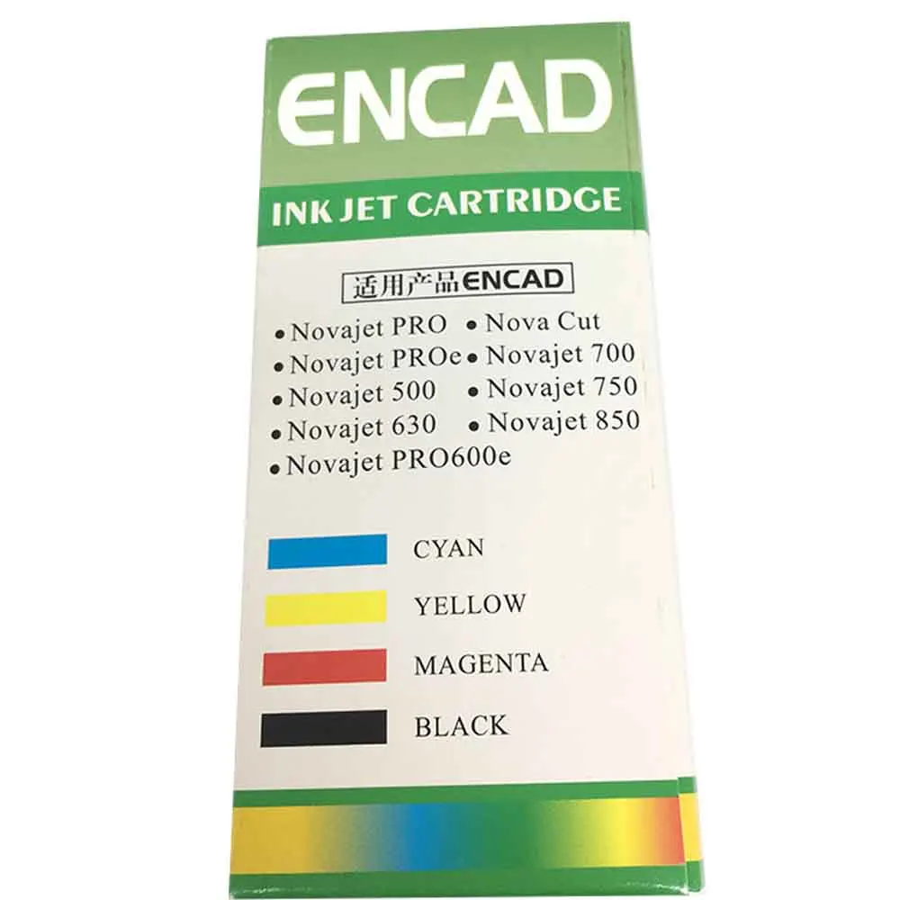 4 шт. CMYK принтера чернильный картридж для lecai encad novajet 750 505 600 630 500 736 750 850 880 печатающей головки 600 Точек на дюйм