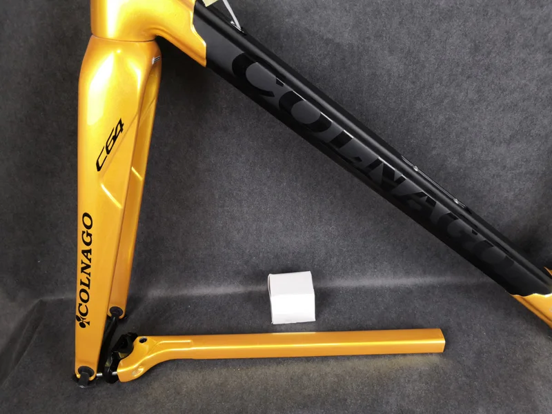 2020 черная Золотая C6418 Colnago C64 карбоновая дорожная рама полностью велосипедная