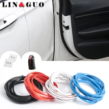 

5M Car Styling Strips Car Door Edge Rubber Scratch Protector Sticker For Volkswagen VW JETTA PASSAT POLO TIGUAN CADDY GOLF GTI