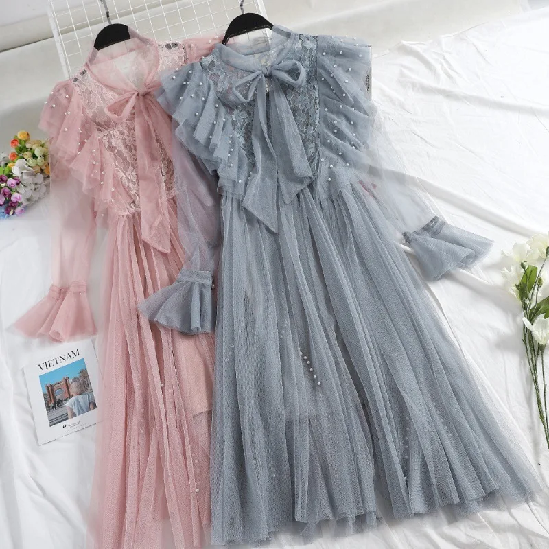 Весенние новые продукты кружевное платье AliExpress