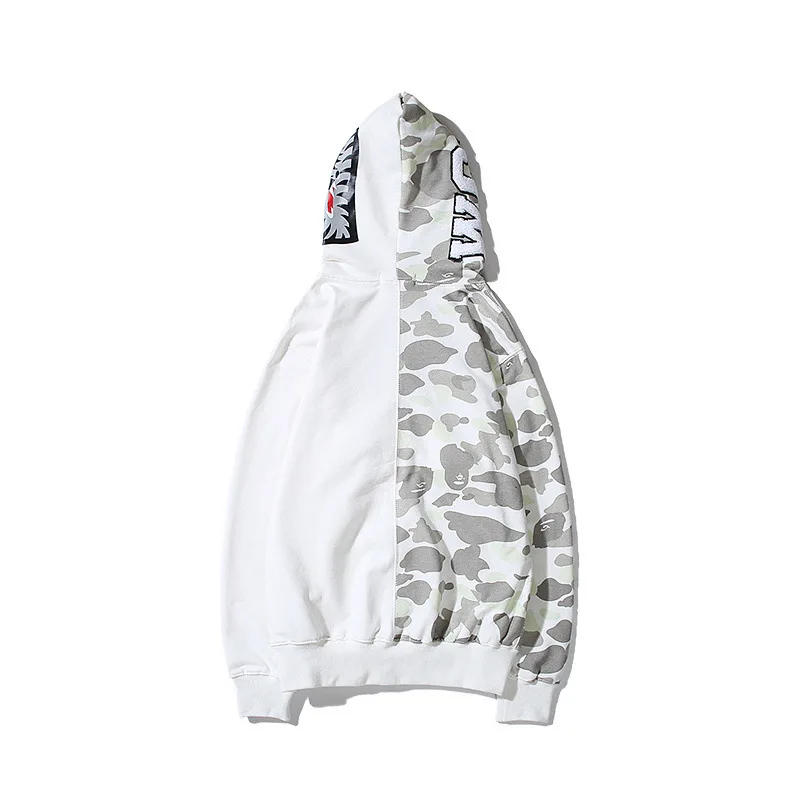 

Yin And Yang Mandarin Duck Color Mixed Colors Camouflage Cardigan Zipper Hoodie Japanese-style Popular Brand Men And Women Coupl