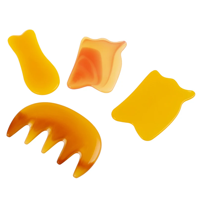 Synthetic resin Guasha Board Massage Tool SPA Therapy Gua Sha Massager Antistress Body Care Scraping Board 4 Styles Hot