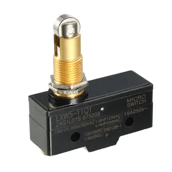 

uxcell LXW5-11Q1 1NO + 1NC Panel Mount Roller Plunger Micro Limit Switch