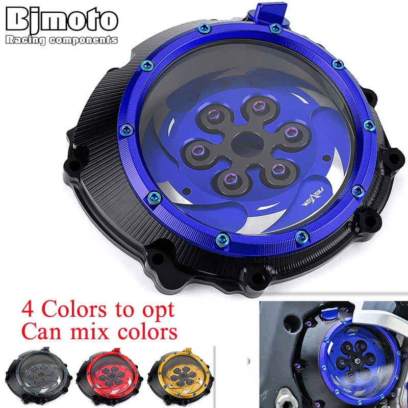 CNC S1000 S 1000 R XR Racing Clear Clutch Cover & Spring Retainer R For BMW S1000R S1000RR S1000XR 2015-2019 HP4 HP 4 2012-2018