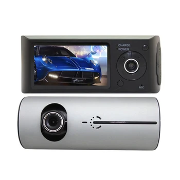 

Driving Recorder 2.7 Inch HD Driving Camcorder Dual Lens Reversing Parking Monitor Recorder