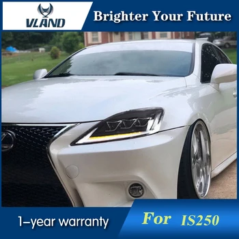 

2pcs Car Head Lamp for Lexus IS250 Headlights 2006-2013 LED DRL Bi-xenon Projector Lens Full LED