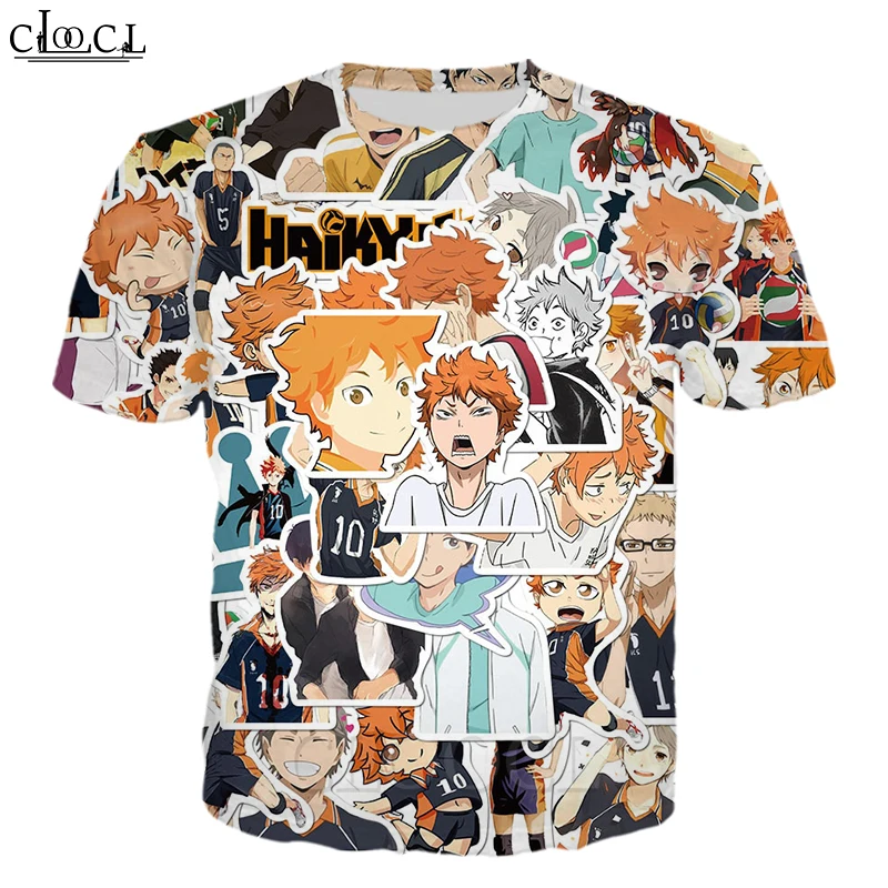 

HX Casual Japanese Anime Haikyuu 3D Print Men Women T Shirt Harajuku Fashion Hip Hop Sportswear Short Sleeve Tops Drop Shipping