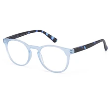 Новые модные женские очки для чтения, мужские круглые прозрачные пластиковые оправы, Повседневные Удобные очки для дальнозоркости 1,0-3,5 R040