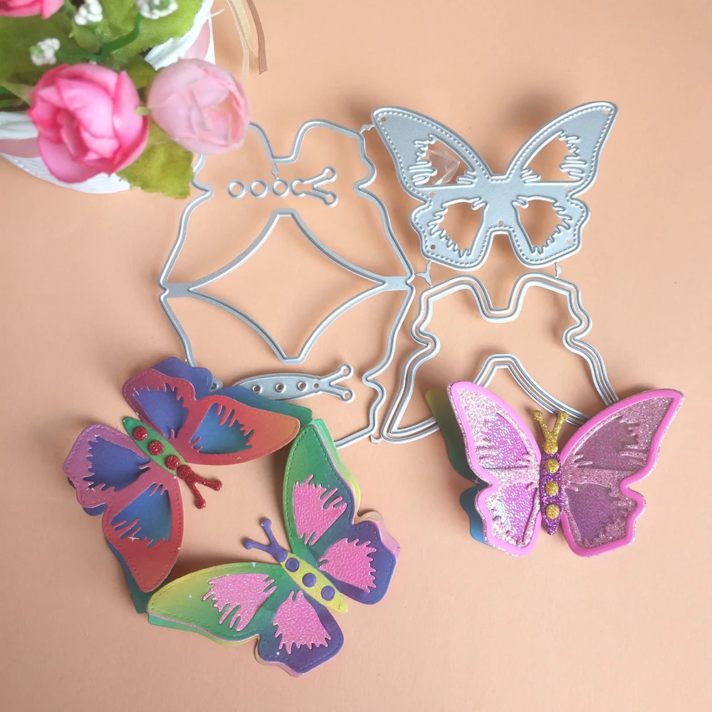 

New butterfly bag clip Cutting Dies Stencils for DIY Scrapbooking Decorative Embossing DIY Paper Cards