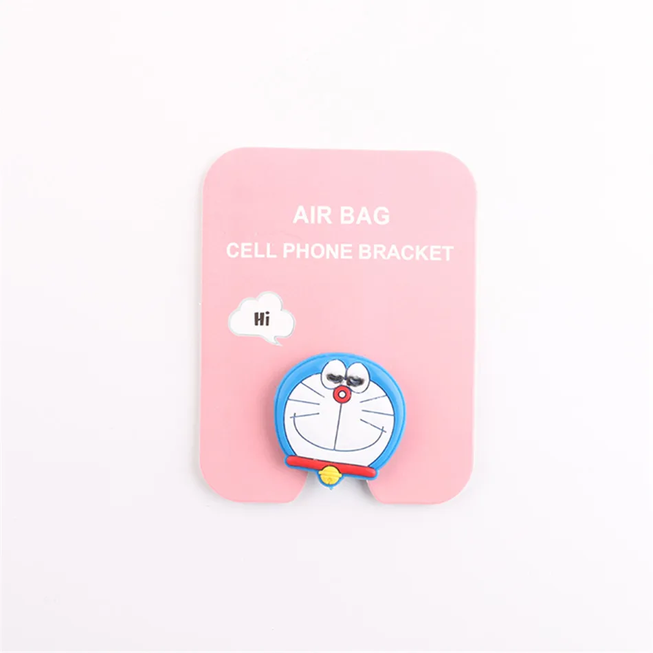 Universal Cartoon Cute Airbag Phone Ring Desktop Support Mobile Phone Holder Lazy Stand For iPhone 11 Pro Huawei Samsung Xiaomi - Цвет: Doraemon