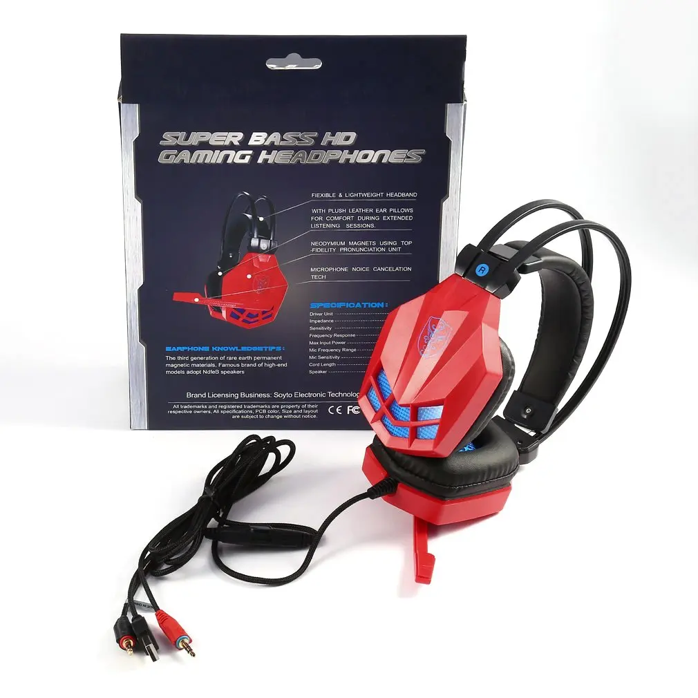 SY850MV Fashionable Design Gaming Headsets Home Office Wired Noise Cancelling Headphone With Microphones For Computers PC