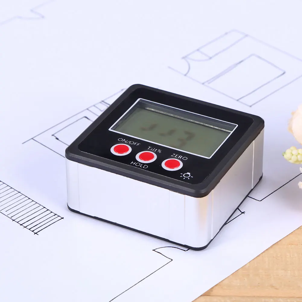 

Digital Level Box Precision Protractor Inclinometer Water Proof Level Box Digital Angle Finder Bevel Box With Magnet Base
