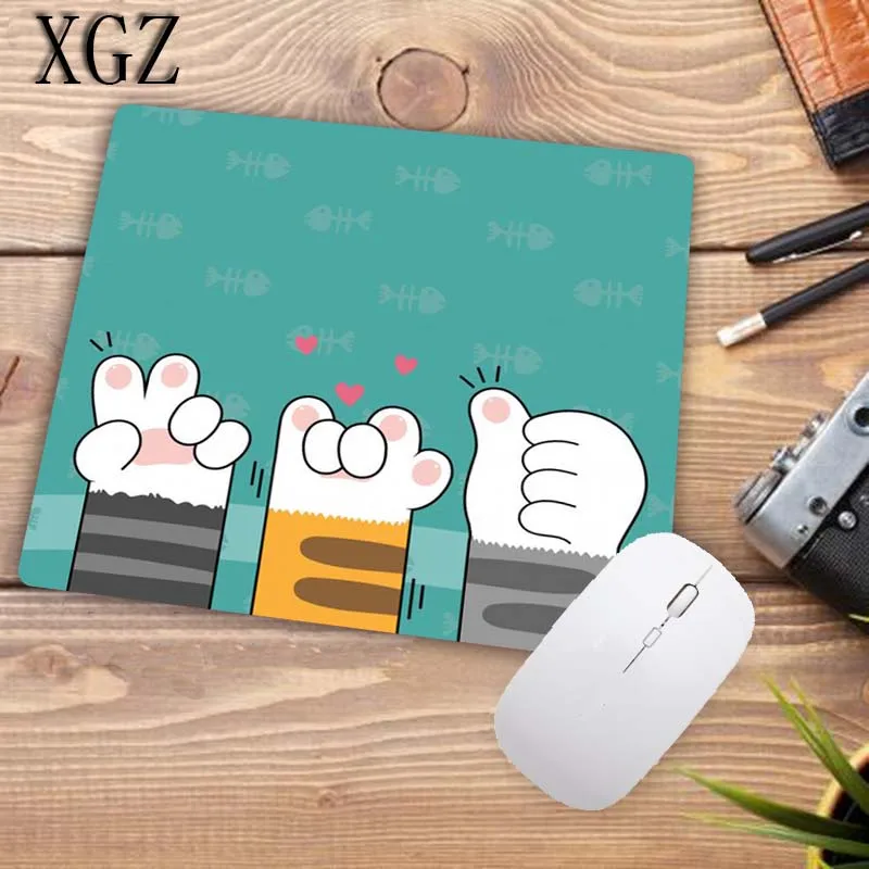 XGZ Высокое качество животных милые кошачьи лапы маленький размер коврик для мыши ПК компьютерный коврик 22X18 см 29X25 см Коврик для мыши клавиатуры коврик для CSGO DOTA