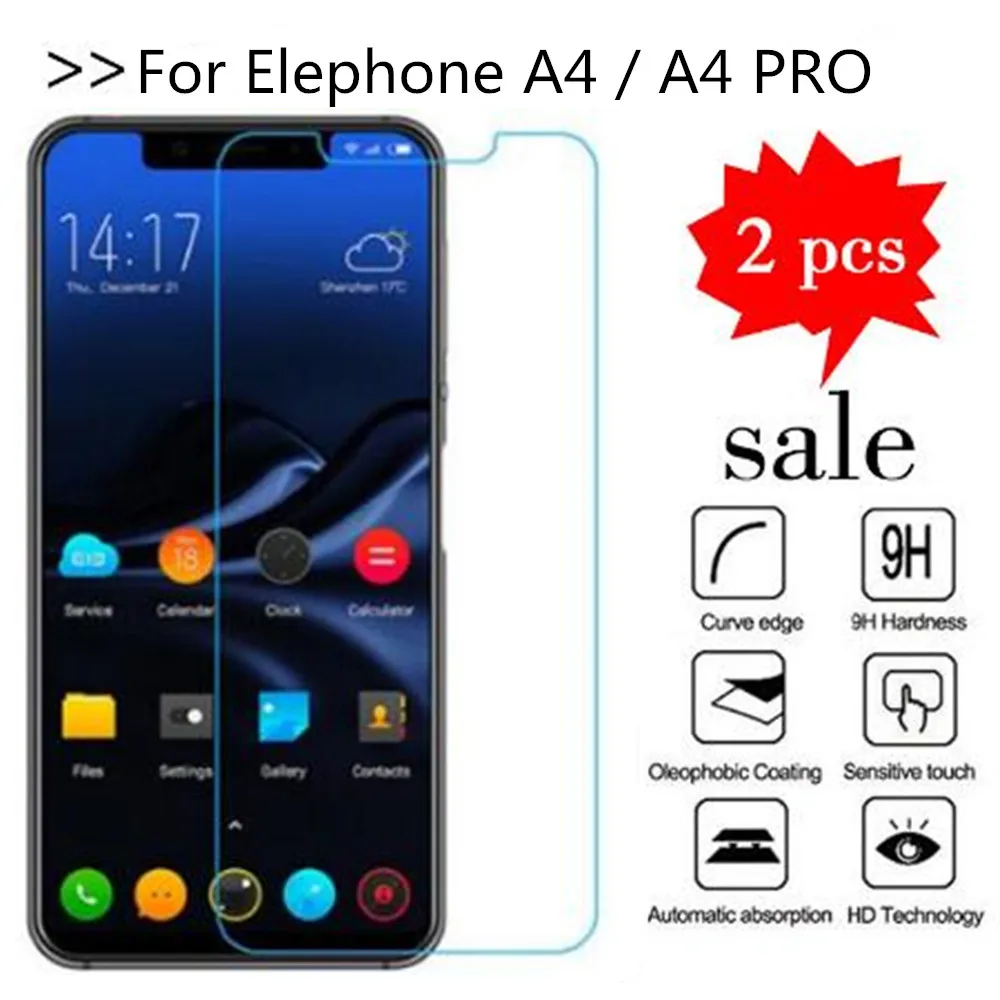 Закаленное стекло для Elephone A4 протектор экрана Премиум Защитная пленка для телефона чехол для Elephone A4/A4 Pro закаленное стекло