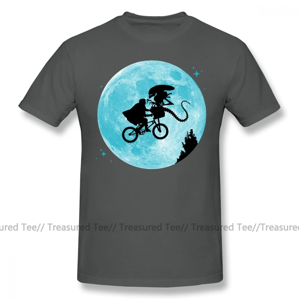 Beste ET T shirt Cartoon Print ET. Vs Aliens T Shirt Classic Heren Tee Shirt Katoen Korte Mouwen Grappige Grafische 6xl Casual Tshirt